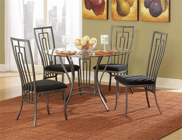 Affordable Round Glass Dining Table Set