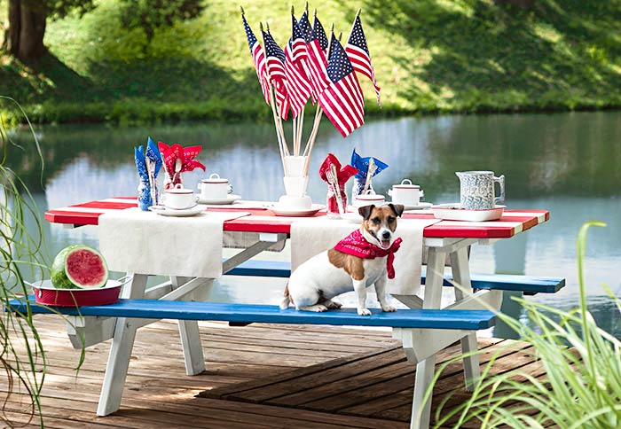 4th of July Outdoor Setup