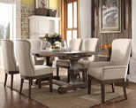 Weathered Dining Table Set