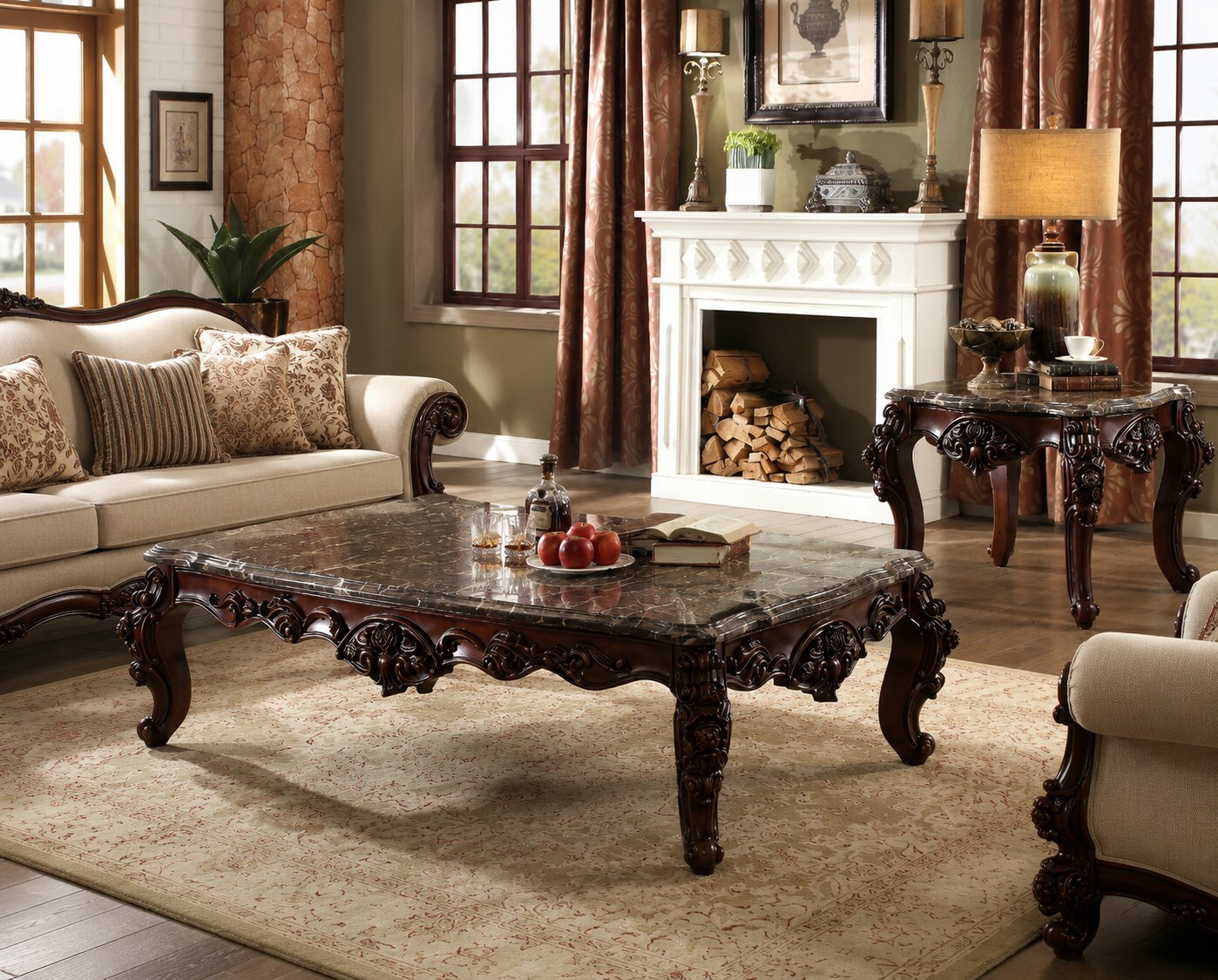 large coffee table for a large living room