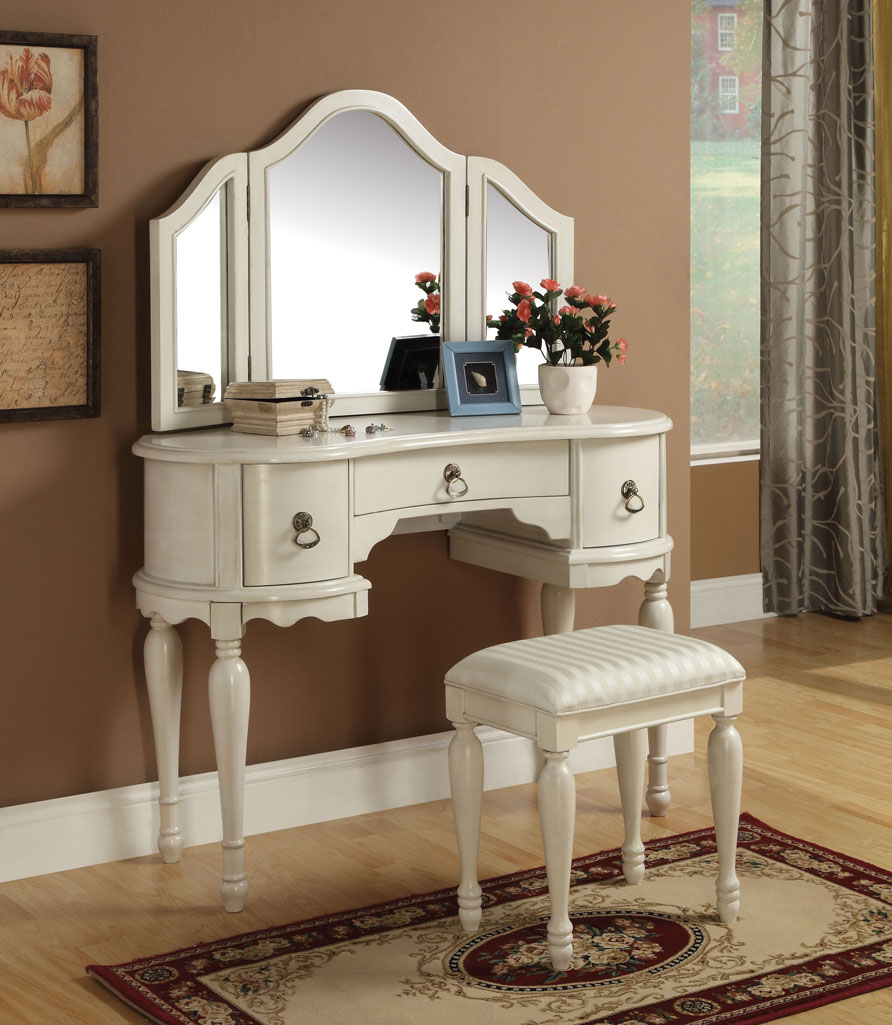 White Vanity Table