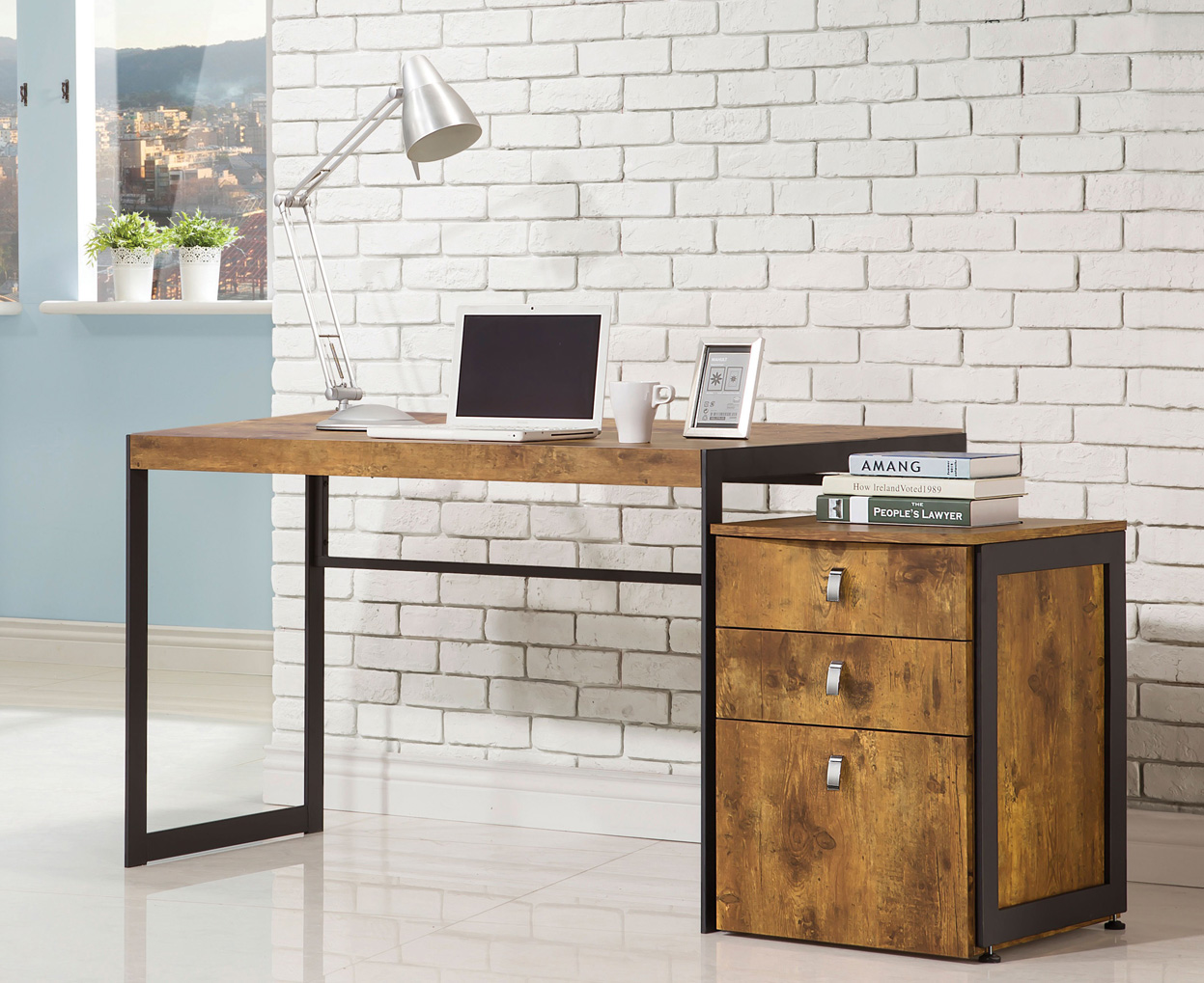 Desk with drawers