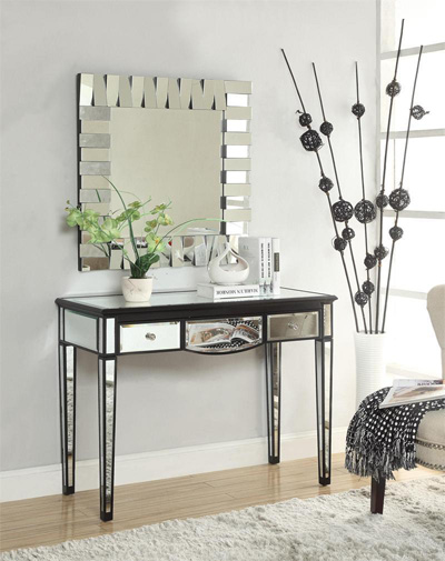 mirrored vanity table