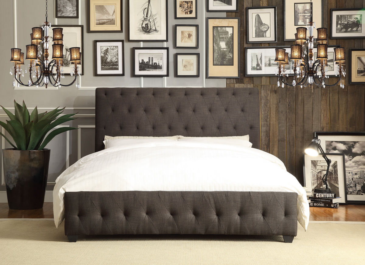 Tufted Platform Bed