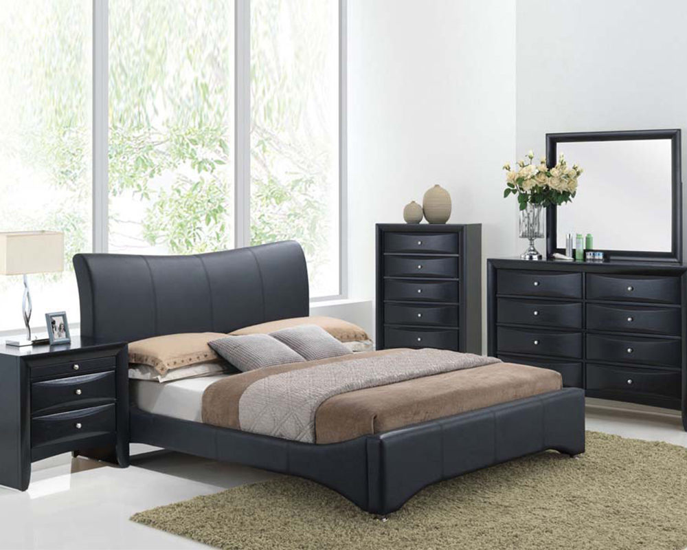 Leather Platform Bed