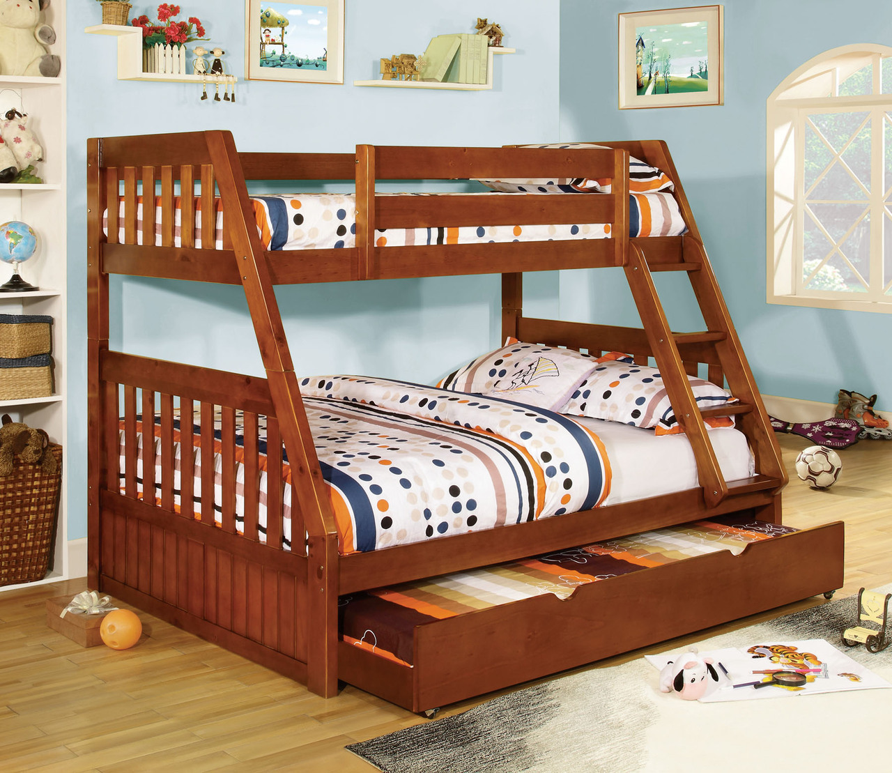 Twin over full bunk bed