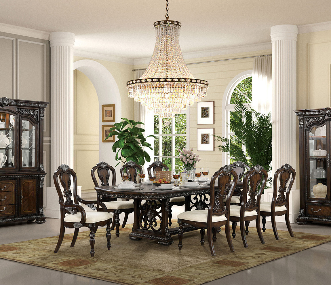Double Pedestal Dining table for 10 Double Pedestal Dining table for 10