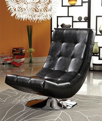 Black Swivel Accent Chair