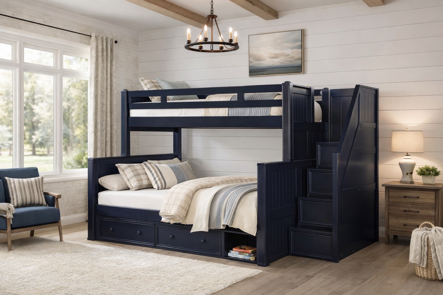Twin XL over Queen Bunk Beds for Adults